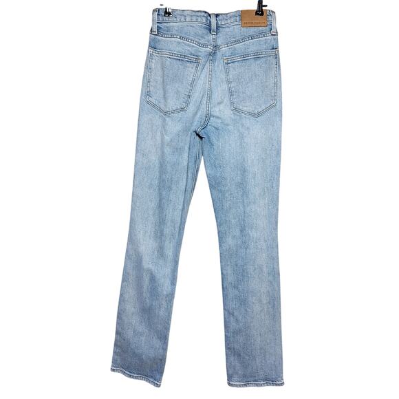 Aritzia Denim Forum the Arlo high rise straight 26 distressed light wash jeans - Picture 3 of 7